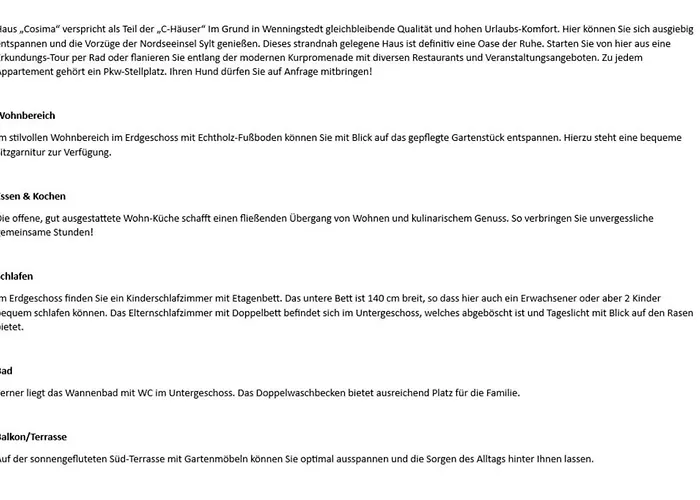 Cosima - Im Grund 29, App 76 Wenningstedt-Braderup (Sylt)